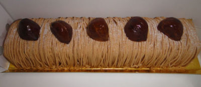 Japanese chestnut cake Mont Blanc