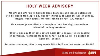 出典：BPI（フィリピンの銀行）