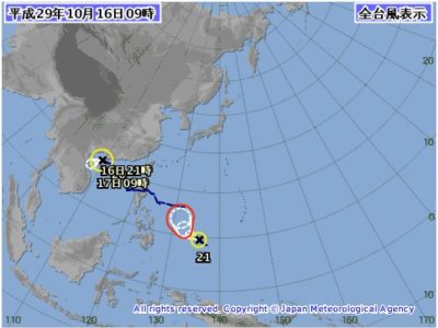 出典：気象庁台風情報