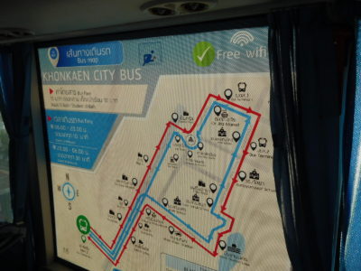 コンケンのシティバスの路線図