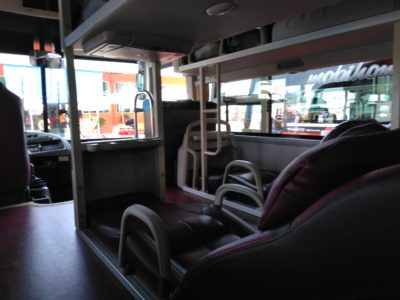ベトナムのフンチャンバス（Futa bus）の座席